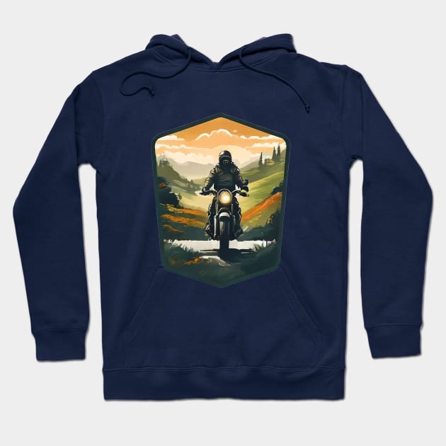 A rider in the shire Hoodie by The Dark Matter Art